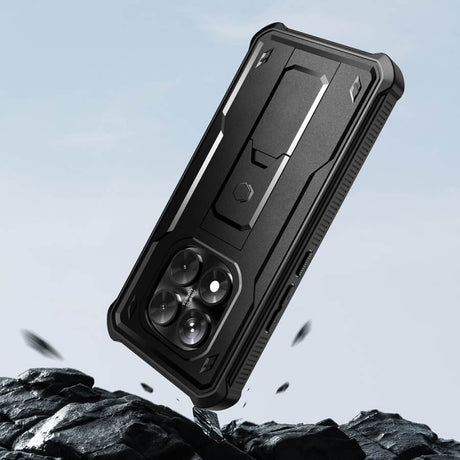 Противоударен Калъф за Xiaomi Redmi Note 14 Pro 5G, Tech-Protect Kevlar Pro Case, Черен (5)