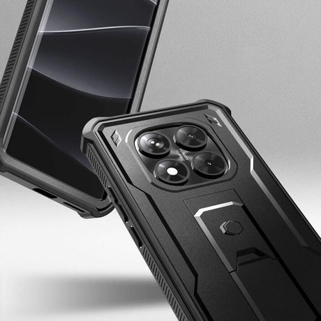 Противоударен Калъф за Xiaomi Redmi Note 14 Pro 5G, Tech-Protect Kevlar Pro Case, Черен (2)