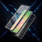 Противоударен Калъф с Плъзгач за Камера за Samsung A36, Tech-Protect Kevlar Cam Plus Case, Черен (6)