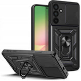 Калъф с Предпазител за Камера и Стойка за Samsung A36, Tech-Protect CamShield Pro Case, Черен