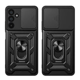 Калъф с Предпазител за Камера и Стойка за Samsung A36, Tech-Protect CamShield Pro Case, Черен (2)