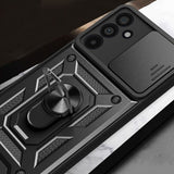 Калъф с Предпазител за Камера и Стойка за Samsung A36, Tech-Protect CamShield Pro Case, Черен (5)