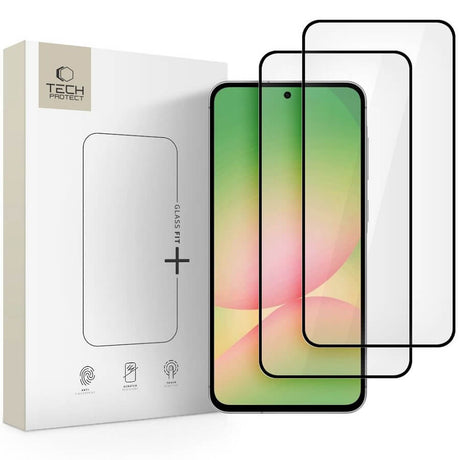 Стъклен Протектор за Samsung A56, Tech-Protect Fit+ FC Glass 2бр., Прозрачен