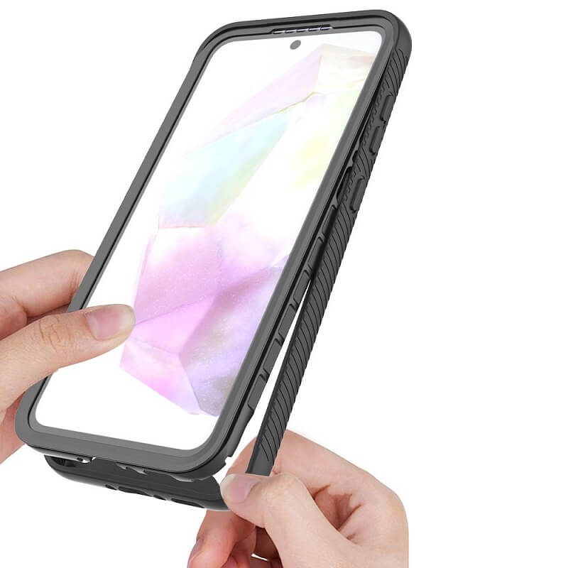 Цялостен Калъф за Samsung A36, Tech-Protect Defense 360 Case, Черен (2)