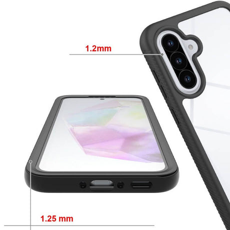 Цялостен Калъф за Samsung A56, Tech-Protect Defense 360 Case, Черен (3)