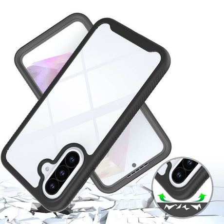 Цялостен Калъф за Samsung A56, Tech-Protect Defense 360 Case, Черен (5)