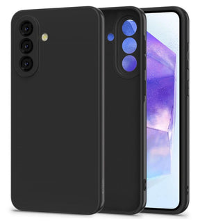 Силиконов Калъф за Samsung A56, Tech-Protect Icon Soft Case, Черен