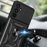 Калъф с Предпазител за Камера и Стойка за Samsung A56, Tech-Protect CamShield Pro Case, Черен (4)