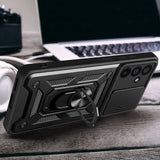 Калъф с Предпазител за Камера и Стойка за Samsung A56, Tech-Protect CamShield Pro Case, Черен (6)