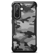 Противоударен Хибриден Калъф за Samsung A56, Ringke Fusion X Camouflage Case, Черен (2)