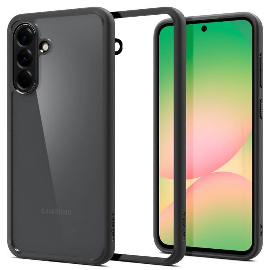 Противоударен Хибриден Калъф за Samsung A56, Spigen Ultra Hybrid Case, Черен
