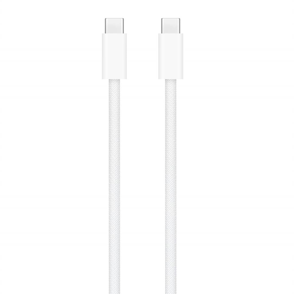 Оригинален Кабел Apple USB-C to USB-C 240W Woven MU2G3ZM/A 2m, Бял (Bulk) (2)