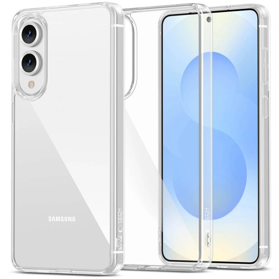 Калъф за Samsung S25 Edge, Tech-Protect FlexAir Hybrid Clear Case, Прозрачен