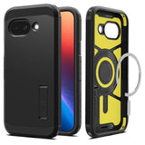 Magsafe Противоударен Калъф за Google Pixel 9A, Spigen Tough Armor Case, Черен (3)