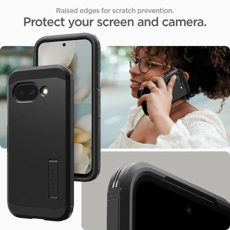 Magsafe Противоударен Калъф за Google Pixel 9A, Spigen Tough Armor Case, Черен (9)