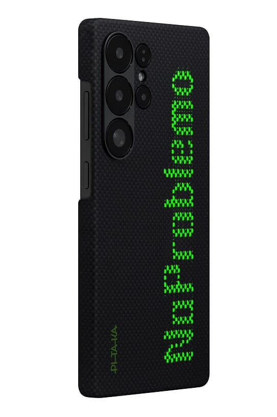 Magsafe Калъф за Samsung S25 Ultra, Pitaka Edge Aries NoProblemo Case, Черен (3)