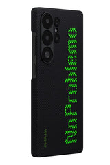 Magsafe Калъф за Samsung S25 Ultra, Pitaka Edge Aries NoProblemo Case, Черен (3)