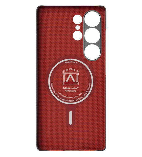 Magsafe Калъф за Samsung S25 Ultra, Pitaka Edge Aries NoProblemo Case, Черен (5)