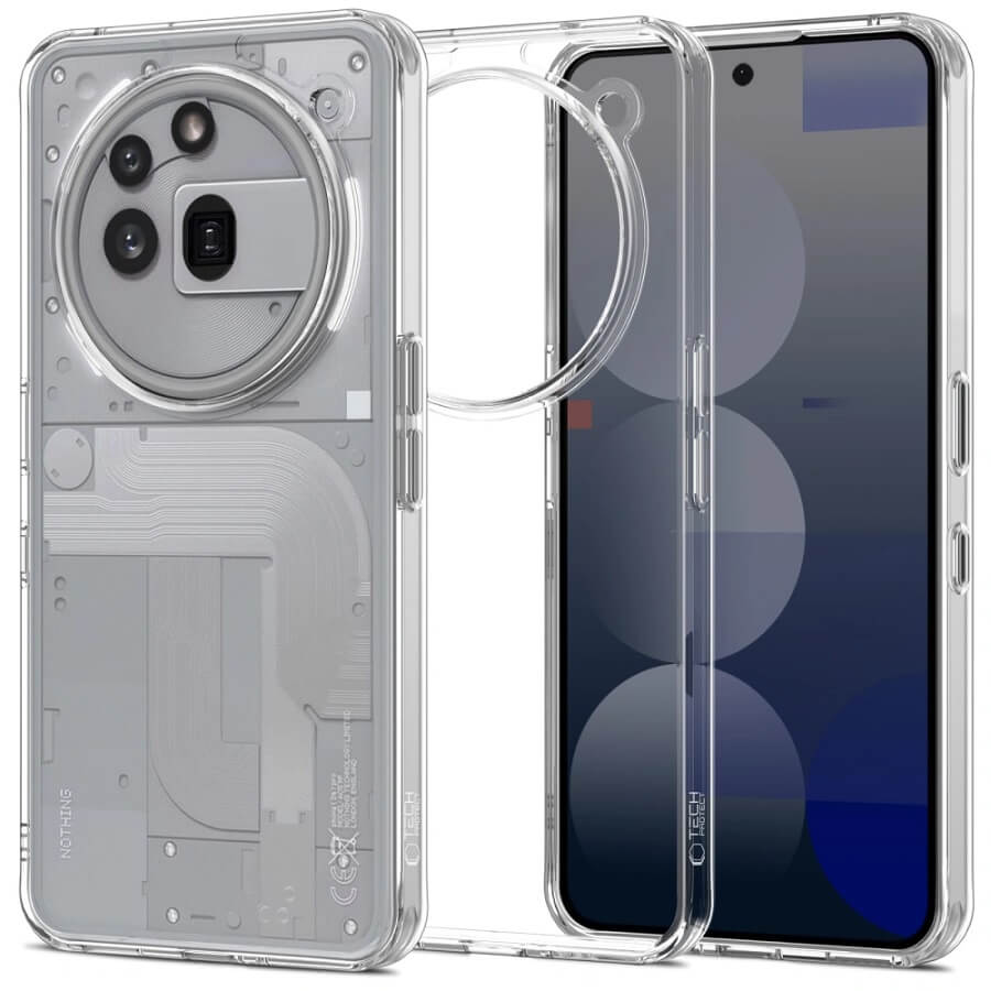 Калъф за Nothing Phone 3A Pro, Tech-Protect FlexAir Hybrid Clear Case, Прозрачен
