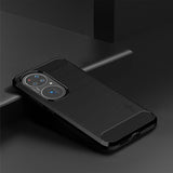 Противоударен Калъф за Huawei P50 Pro, Premium Carbon Case, Черен (3)