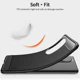 Противоударен Калъф за Huawei P50 Pro, Premium Carbon Case, Черен (4)