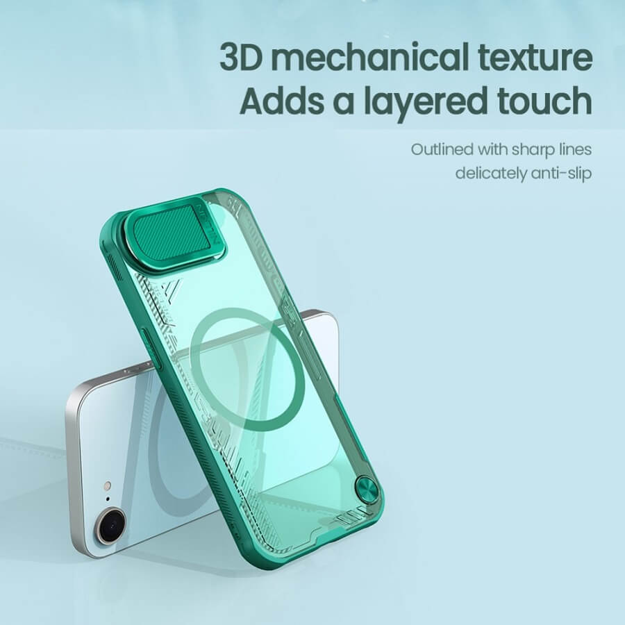 Magsafe Калъф за iPhone 17e/ 16e Nillkin Iceblade Prop Case, Черен (7)