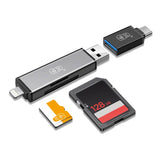 USB и Card Reader за iPhone/iPad/Mac (Lightning), Сив (2)