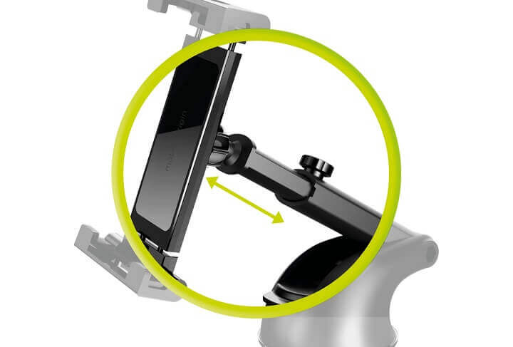 Вакуумна Стойка за Таблет за Кола, Mobile Origin Dash Car Holder, Черен (8)