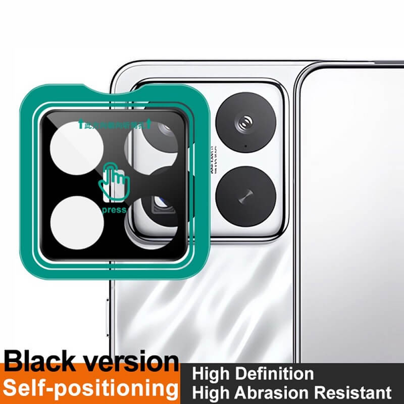 Протектор за Камерата на Xiaomi 15 Pro, Imak Full Cam Glass, Черен (3)
