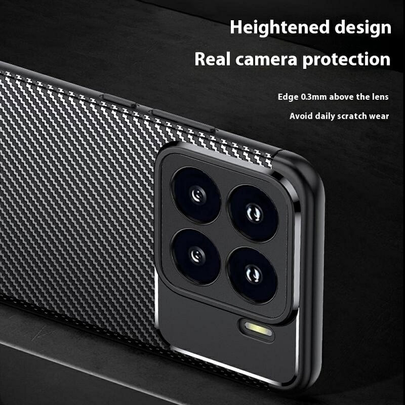 Силиконов Калъф за Xiaomi 15, New Carbon Case, Черен (5)
