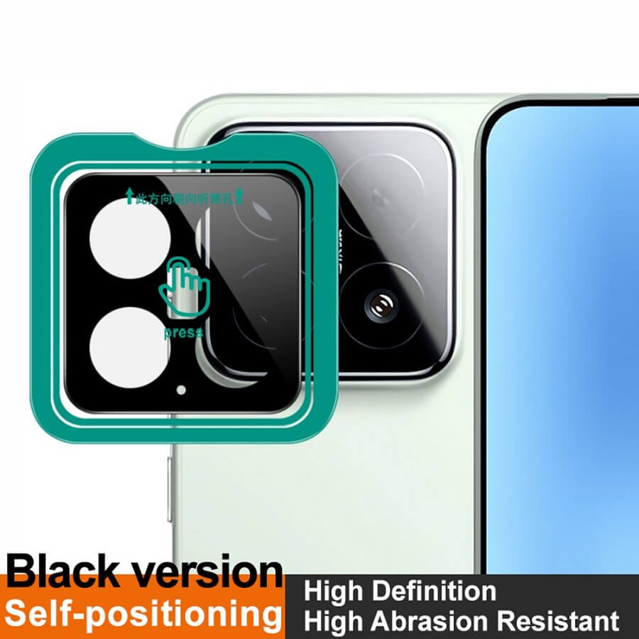 Протектор за Камерата на Xiaomi 15, Imak Full Cam Glass, Черен (3)