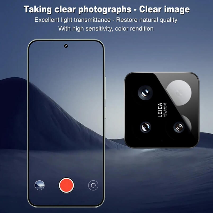 Протектор за Камерата на Xiaomi 15, Imak Full Cam Glass, Черен (4)