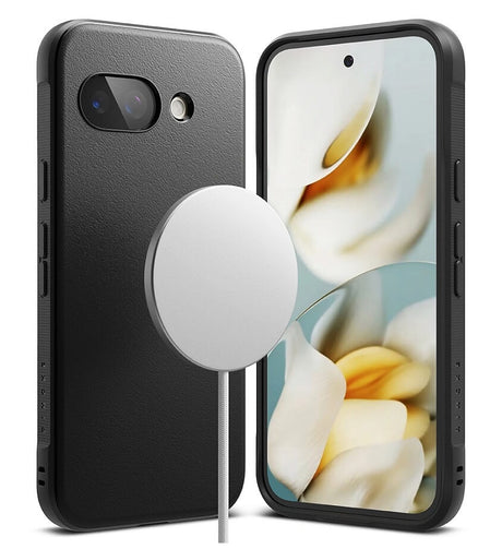 Magsafe Силиконов Калъф за Google Pixel 9А, Ringke Onyx Case, Черен (2)