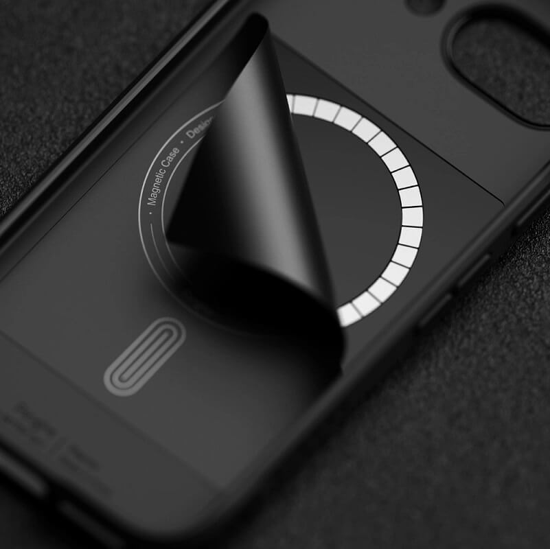 Magsafe Силиконов Калъф за Google Pixel 9А, Ringke Onyx Case, Черен (5)
