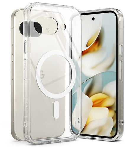 Magsafe Калъф за Google Pixel 9A, Ringke Fusion Magnetic Case, Прозрачен