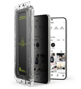 Затъмняващ Протектор за Samsung S25, Ringke Privacy Easy Slide Glass 2бр., Черен (2)
