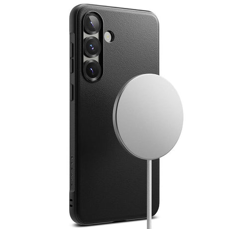 Magsafe Силиконов Калъф за Samsung S25 Plus, Ringke Onyx Case, Черен (4)