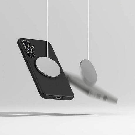 Magsafe Силиконов Калъф за Samsung S25 Plus, Ringke Onyx Case, Черен (6)
