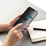 Затъмняващ Протектор за Samsung S25, Ringke Privacy Easy Slide Glass 2бр., Черен (4)