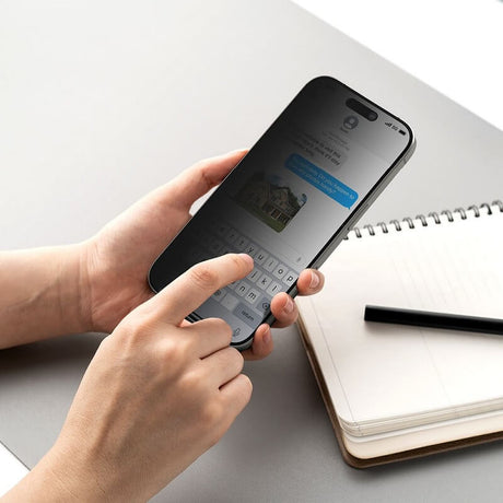 Затъмняващ Протектор за Samsung S25, Ringke Privacy Easy Slide Glass 2бр., Черен (4)