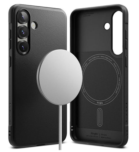 Magsafe Силиконов Калъф за Samsung S25 Plus, Ringke Onyx Case, Черен (2)