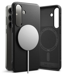 Magsafe Силиконов Калъф за Samsung S25 Plus, Ringke Onyx Case, Черен