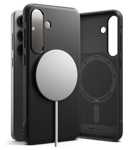 Magsafe Силиконов Калъф за Samsung S25 Plus, Ringke Onyx Case, Черен