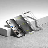 Затъмняващ Протектор за Samsung S25 Plus, Ringke Privacy Easy Slide Glass 2бр., Черен (4)
