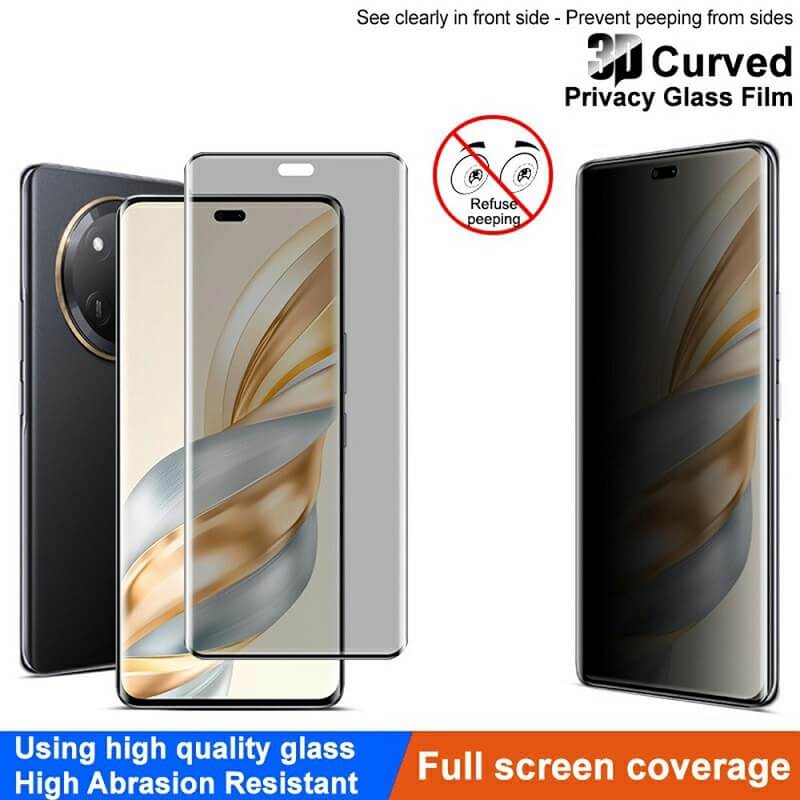 Затъмняващ Протектор за Honor Magic 7 Lite, Imak Privacy Anti-Spy Glass, Черен (3)
