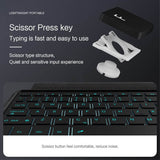 Калъф с Клавиатура за Xiaomi Redmi Pad 1/2 Pro 12.1, Keyboard Leather Case, Черен (8)