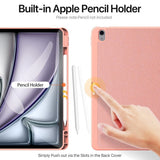 Калъф с Pen Поставка за iPad Air 13" M4/ M3/ M2, Dux Ducis Domo Case, Розов (4)