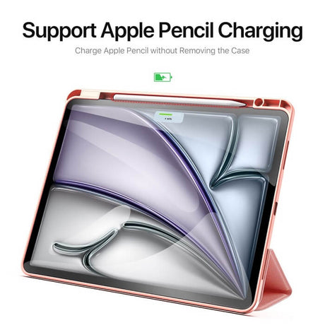 Калъф с Pen Поставка за iPad Air 13" M4/ M3/ M2, Dux Ducis Domo Case, Розов (3)