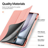 Калъф с Pen Поставка за iPad Air 13" M4/ M3/ M2, Dux Ducis Domo Case, Розов (7)