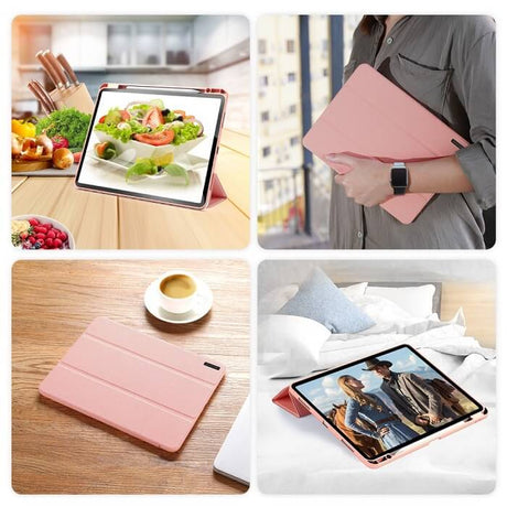 Калъф с Pen Поставка за iPad Air 13" M4/ M3/ M2, Dux Ducis Domo Case, Розов (9)